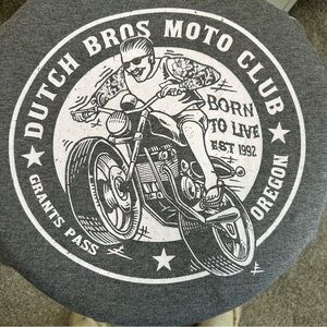 Dutch Bros VINTAGE LIMITED EDITION “BORN TO LIVE” MEDIUM+LARGE RARE DB MOT…